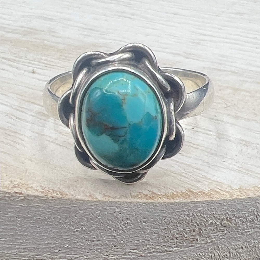 Sterling Silver and Turquoise 925 Ring